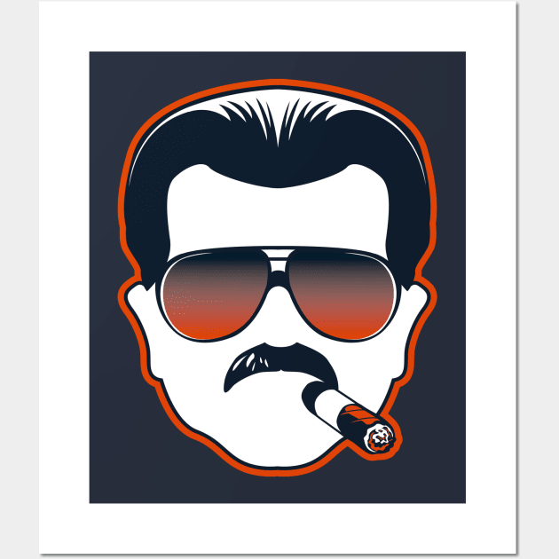 Mike Ditka Chicago Bears Coach Wall Art by stayfrostybro